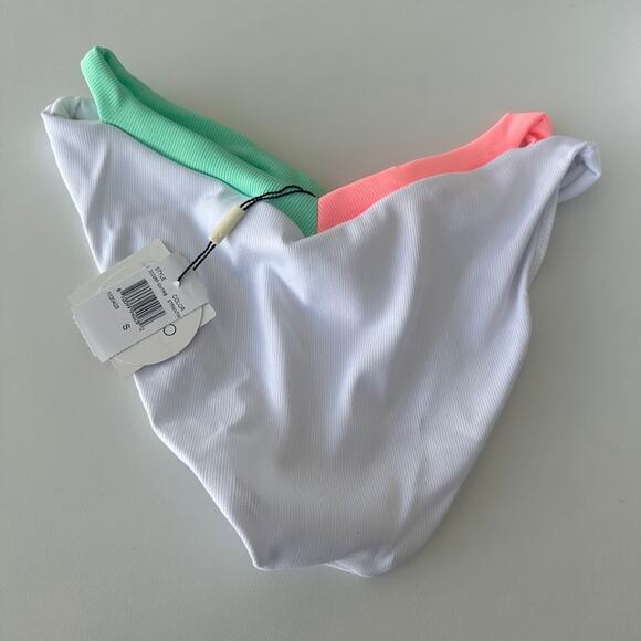 NWT Peixoto White Jolie Cut-Out V-Front Swim Bikini Bottom Size S 22206F-SMTRB - Picture 3 of 8